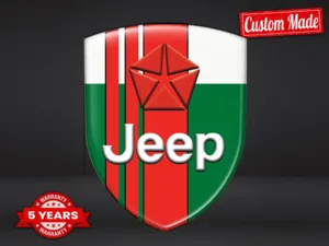 Jeep Adesivi Logo su Misura Universali Premium Regolabili